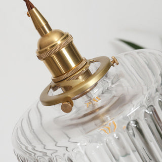 Pendant Light | Ribbed Vintage Design