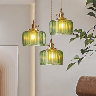 Pendant Light | Ribbed Vintage Design