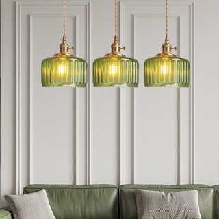 Pendant Light | Ribbed Vintage Design