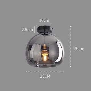 Globe Ceiling Light | Modern Semi Flush Design