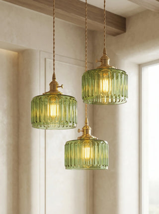 Pendant Light | Ribbed Vintage Design