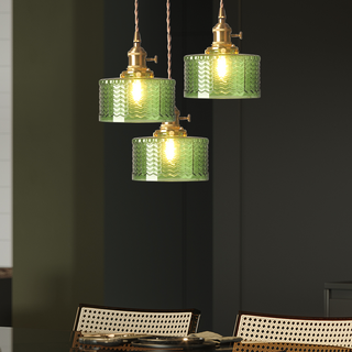 Pendant Light | Ribbed Vintage Design