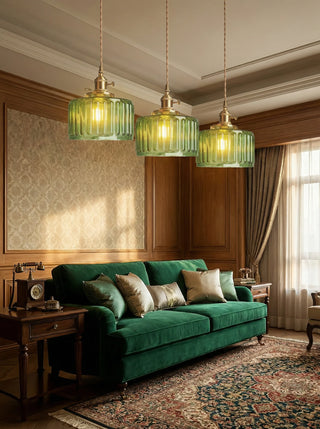 Pendant Light | Ribbed Vintage Design