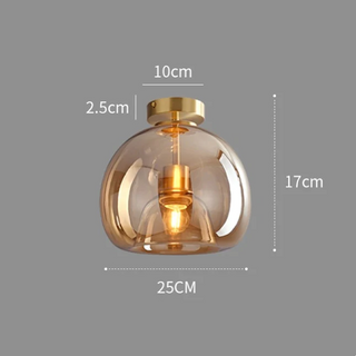 Globe Ceiling Light | Modern Semi Flush Design