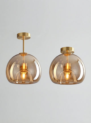 Globe Ceiling Light | Modern Semi Flush Design
