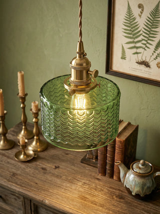 Pendant Light | Ribbed Vintage Design