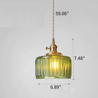 Pendant Light | Ribbed Vintage Design