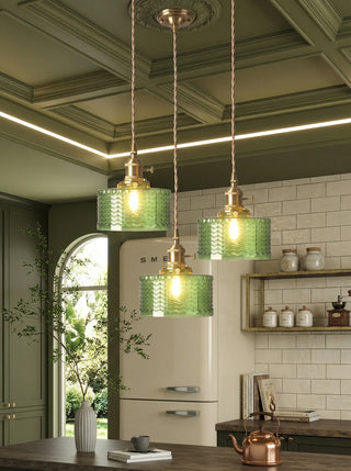 Pendant Light | Ribbed Vintage Design