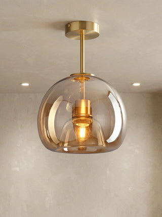 Globe Ceiling Light | Modern Semi Flush Design