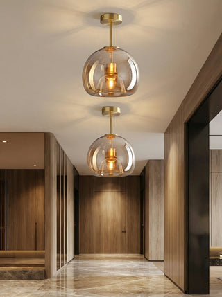 Globe Ceiling Light | Modern Semi Flush Design