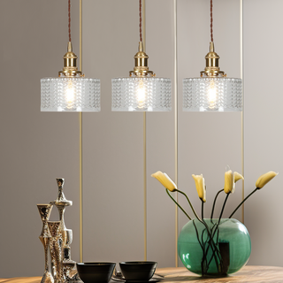 Pendant Light | Ribbed Vintage Design
