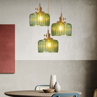 Pendant Light | Ribbed Vintage Design