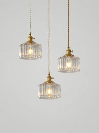 Pendant Light | Ribbed Vintage Design