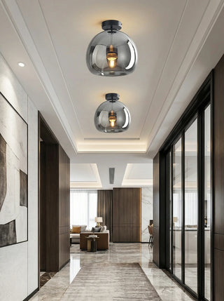 Globe Ceiling Light | Modern Semi Flush Design