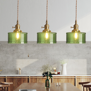 Pendant Light | Ribbed Vintage Design