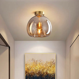 Globe Ceiling Light | Modern Semi Flush Design