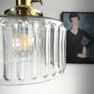 Pendant Light | Ribbed Vintage Design