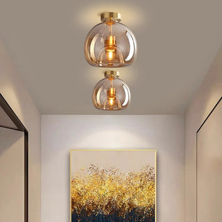 Globe Ceiling Light | Modern Semi Flush Design