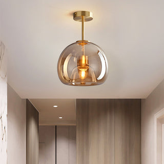 Globe Ceiling Light | Modern Semi Flush Design