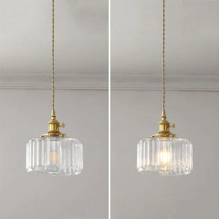 Pendant Light | Ribbed Vintage Design